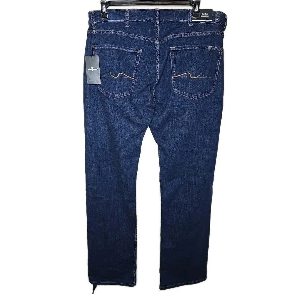 7 For All Mankind NWT Men's Austyn Relaxed Straight Leg Denim Jeans 38 New t22